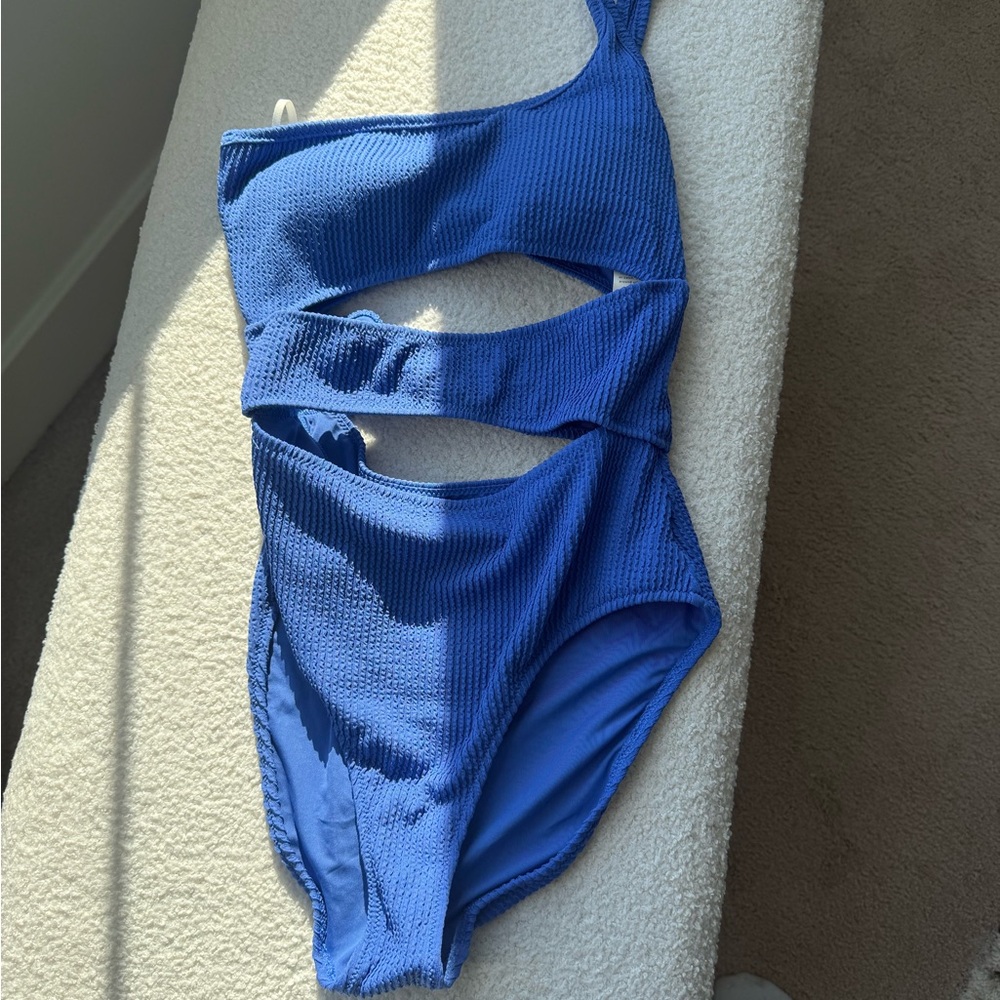 Aerie Vibrant Blue Swimsuit with Unique Design